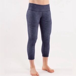 Lululemon Wunder Under Denim Indigo Capris